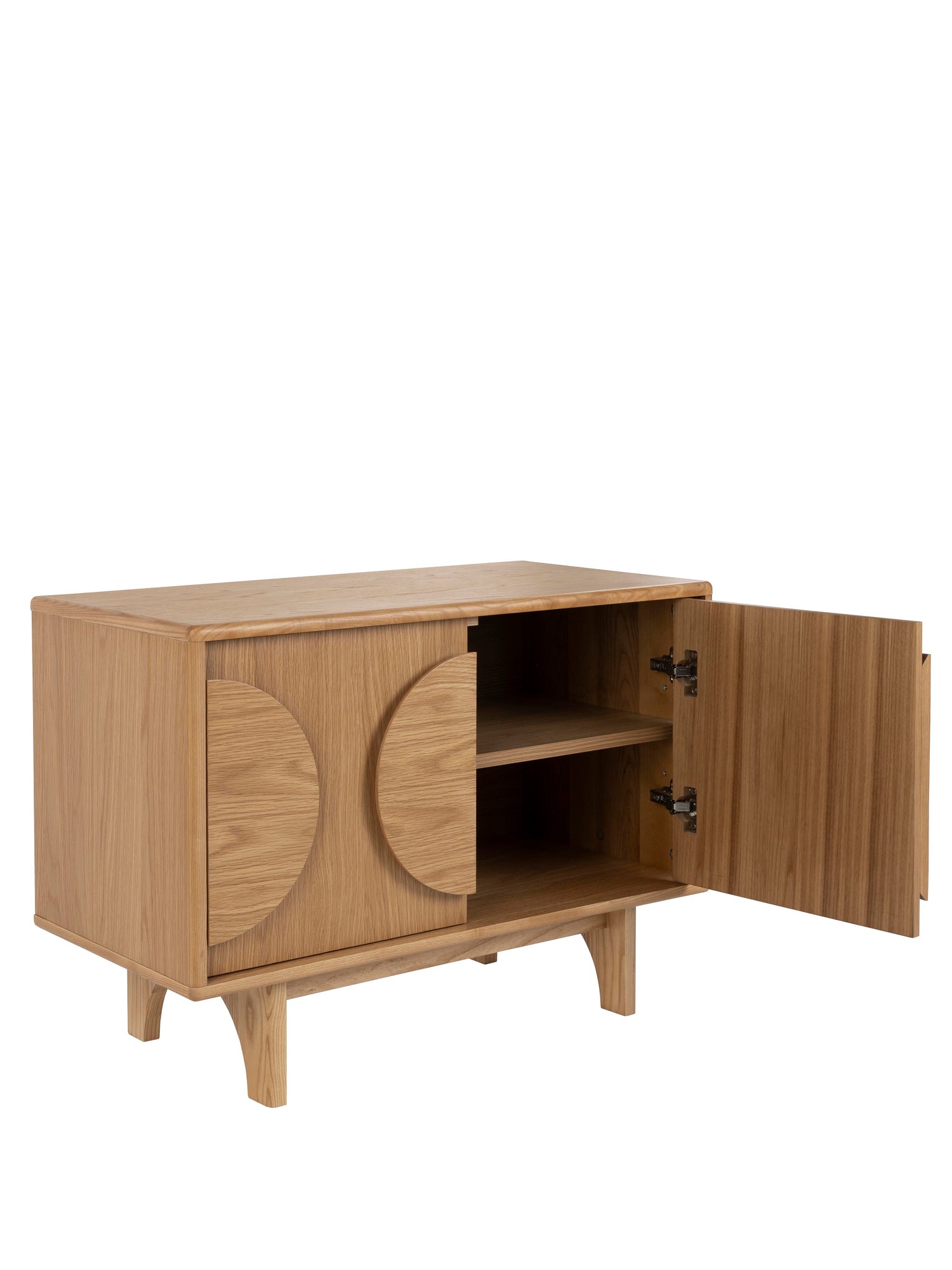 Groove Wooden Cabinet - Natural Oak - 2 Sizes Available
