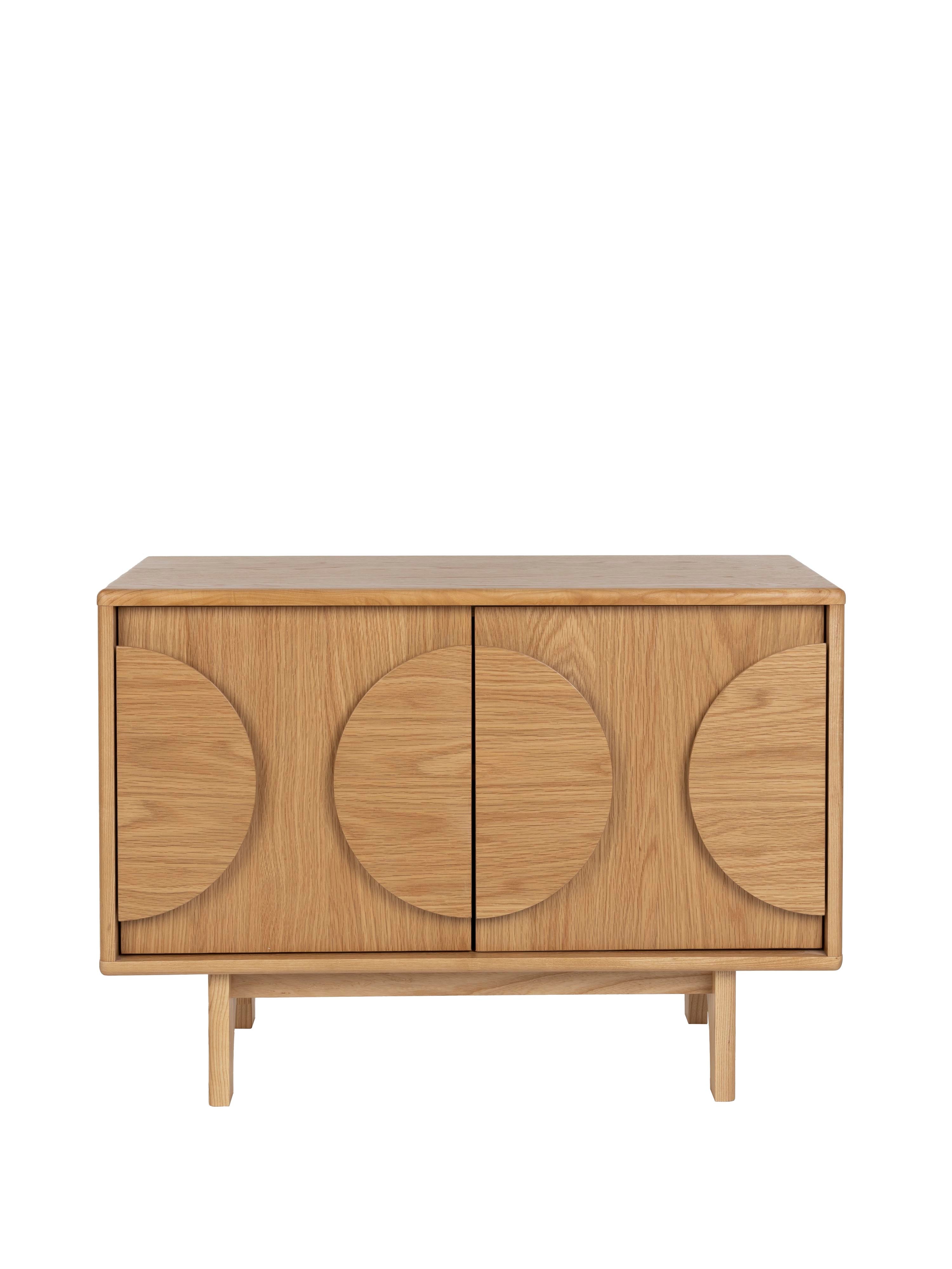 Groove Wooden Cabinet - Natural Oak - 2 Sizes Available