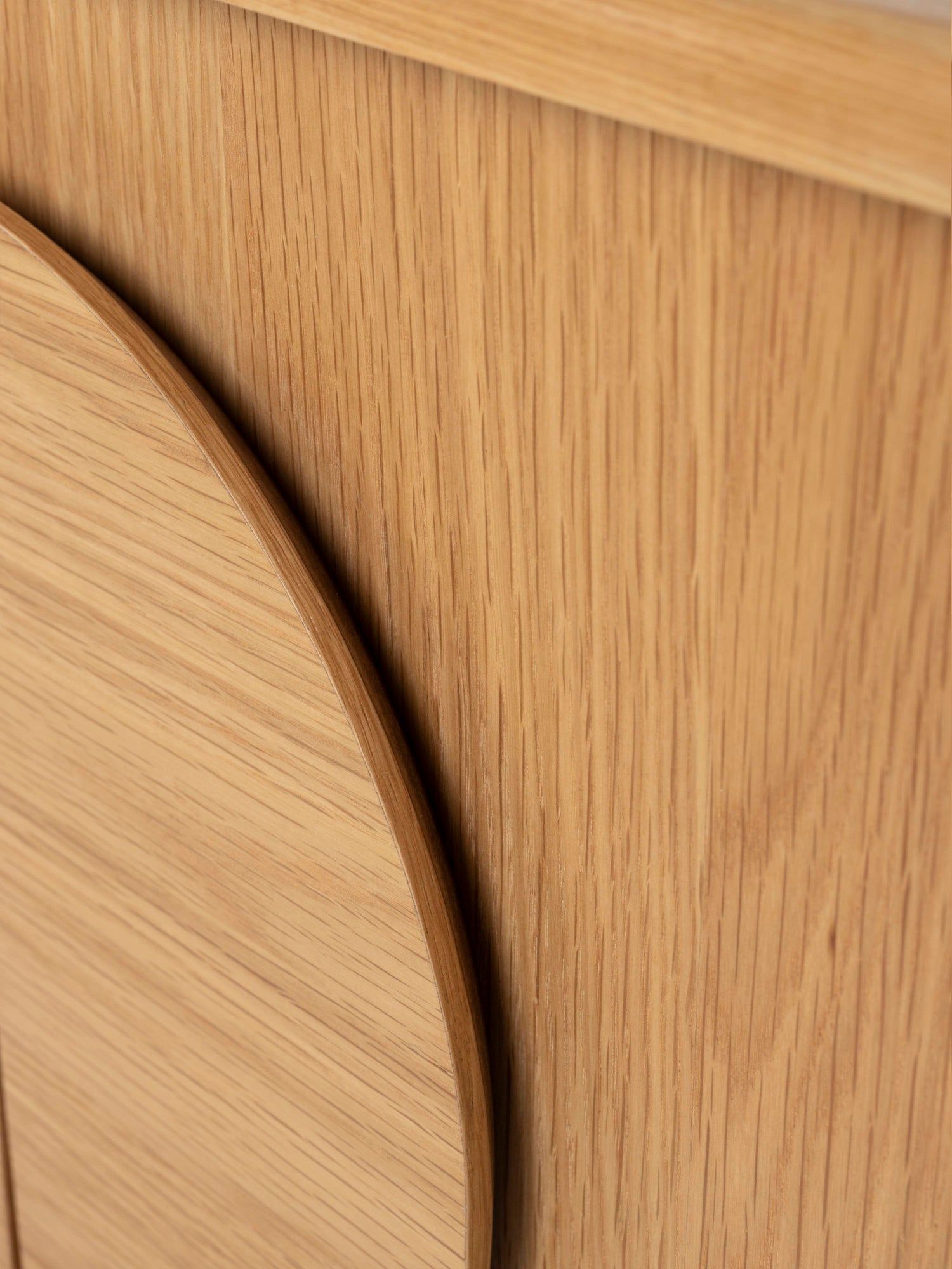 Groove Wooden Cabinet - Natural Oak - 2 Sizes Available