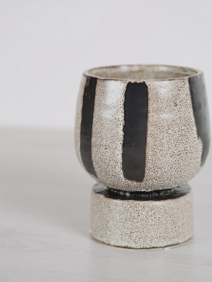 Layiah Ceramic Striped Pot Large