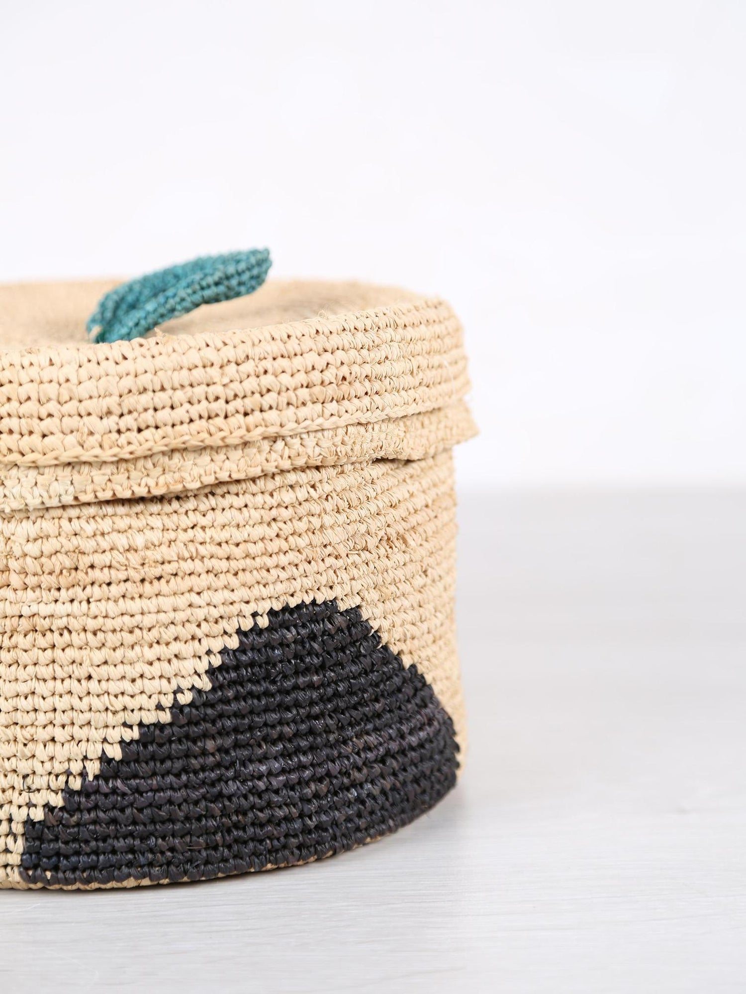 Large Handmade Raffia Basket - 5 patterns available