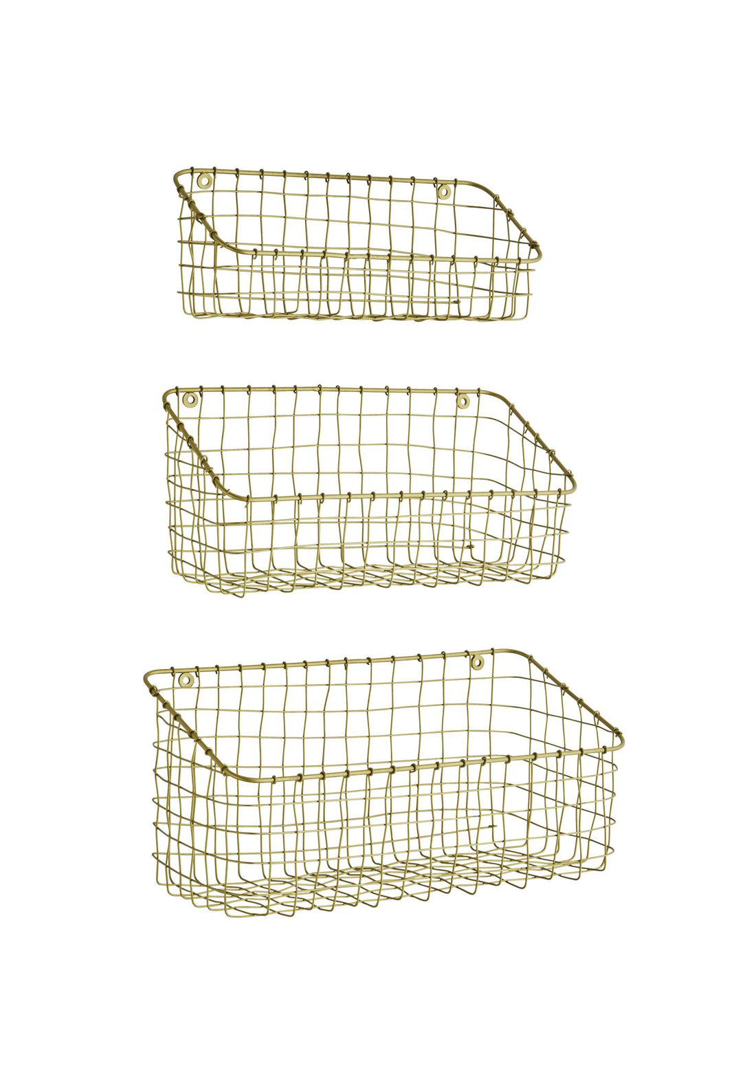 Iron Mesh Wall Baskets - 3 Sizes Available