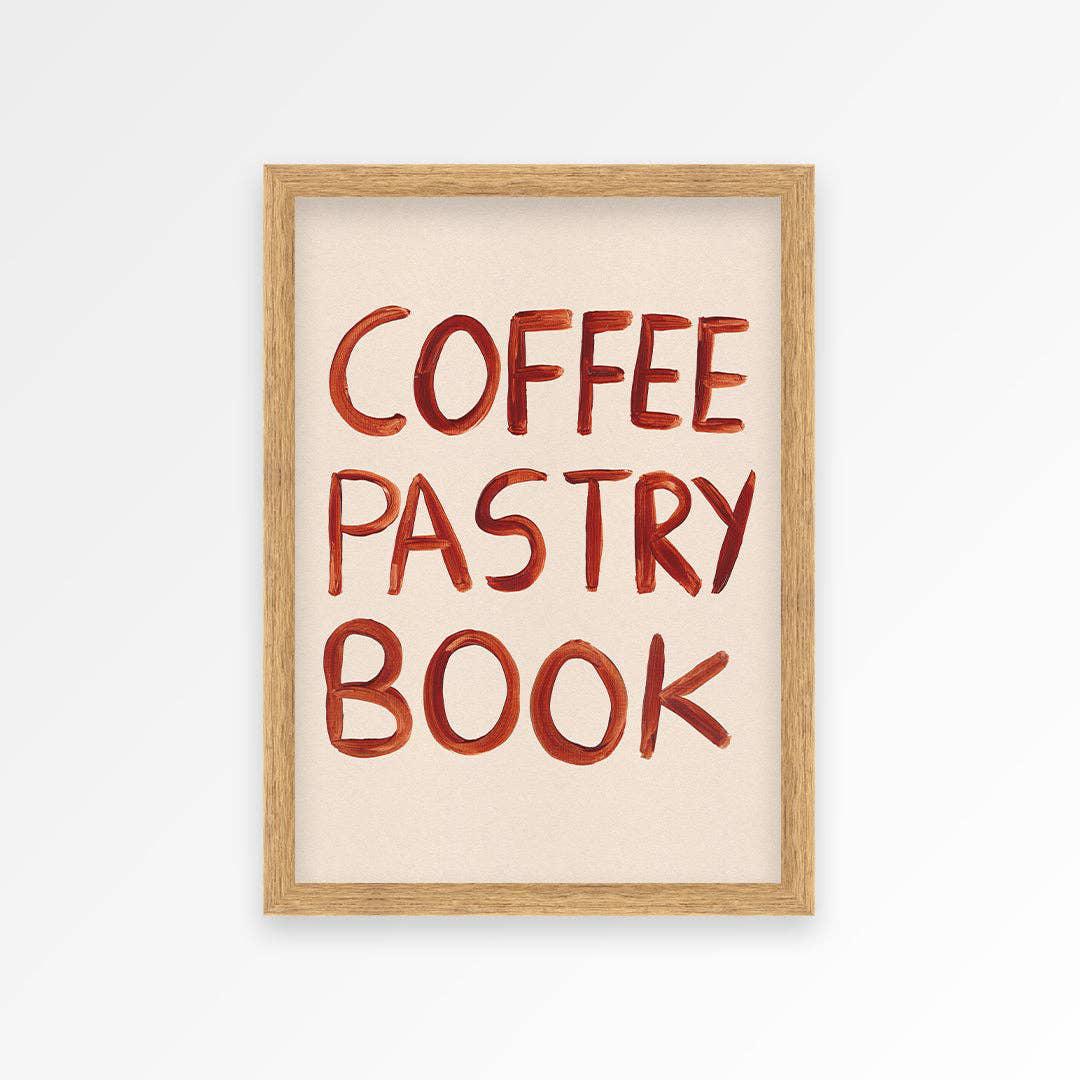 Coffee Pastry Book Print - 2 Sizes Available