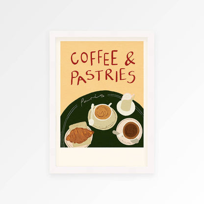 Coffee &amp; Pastries in Paris Print