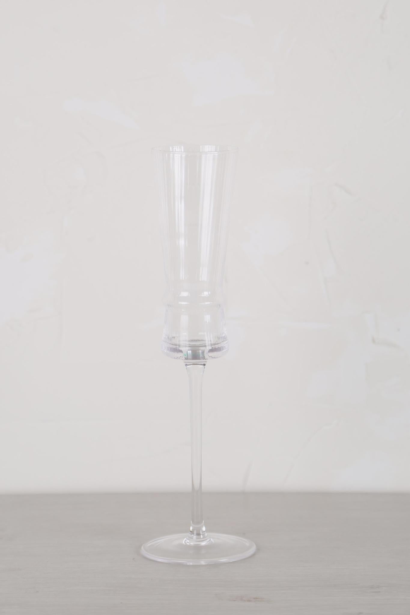 Fluted Champagne Glass - Clear