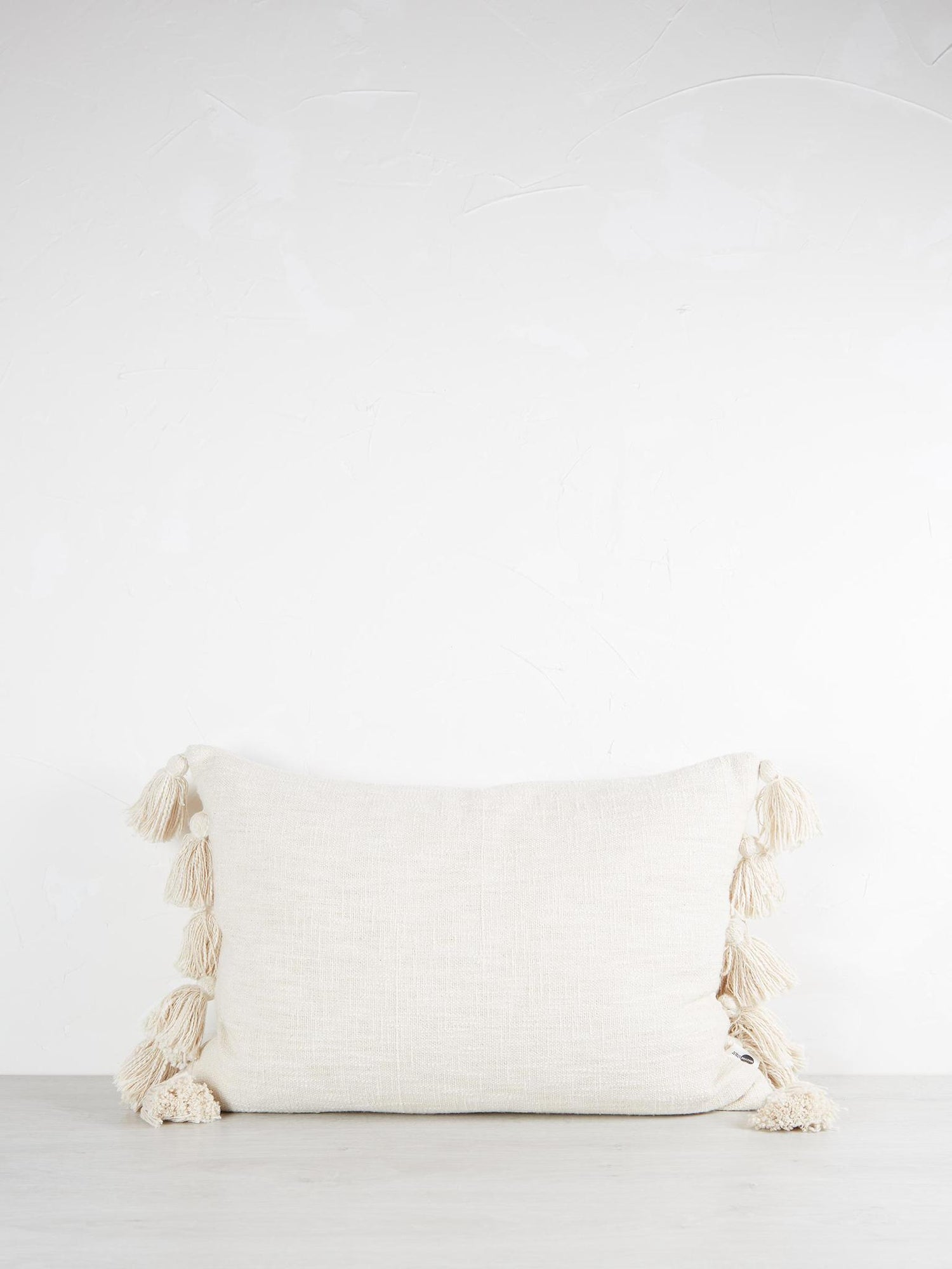 Cushion With Tassels - Off White