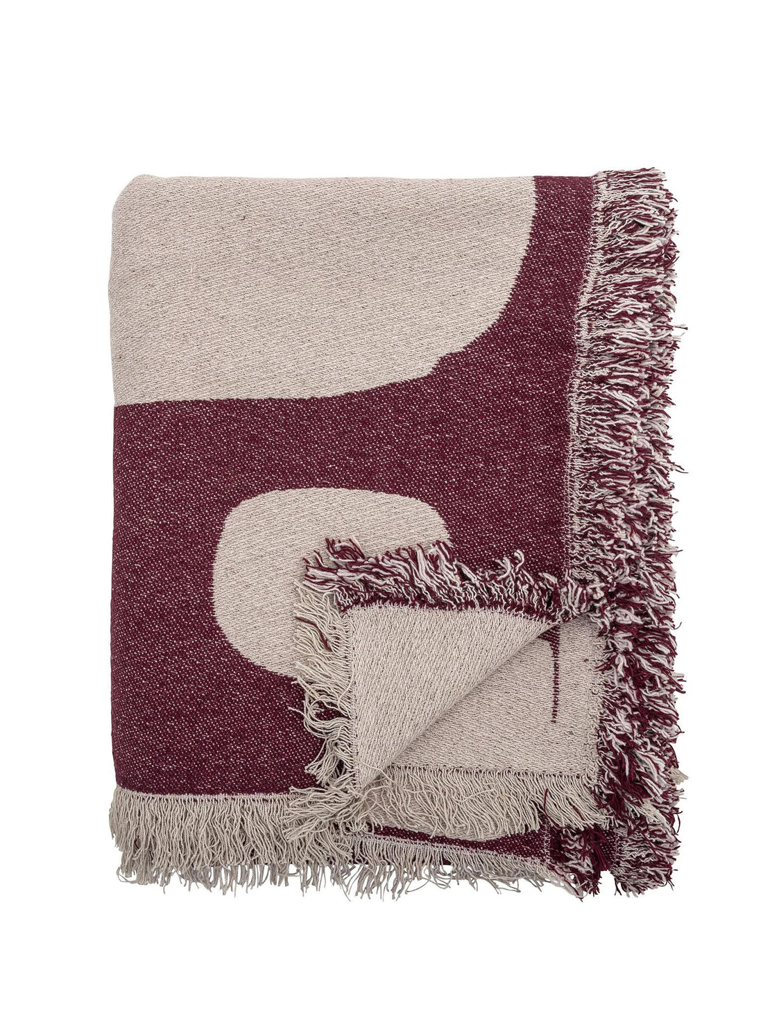 Olica Throw Red, Recycled Cotton