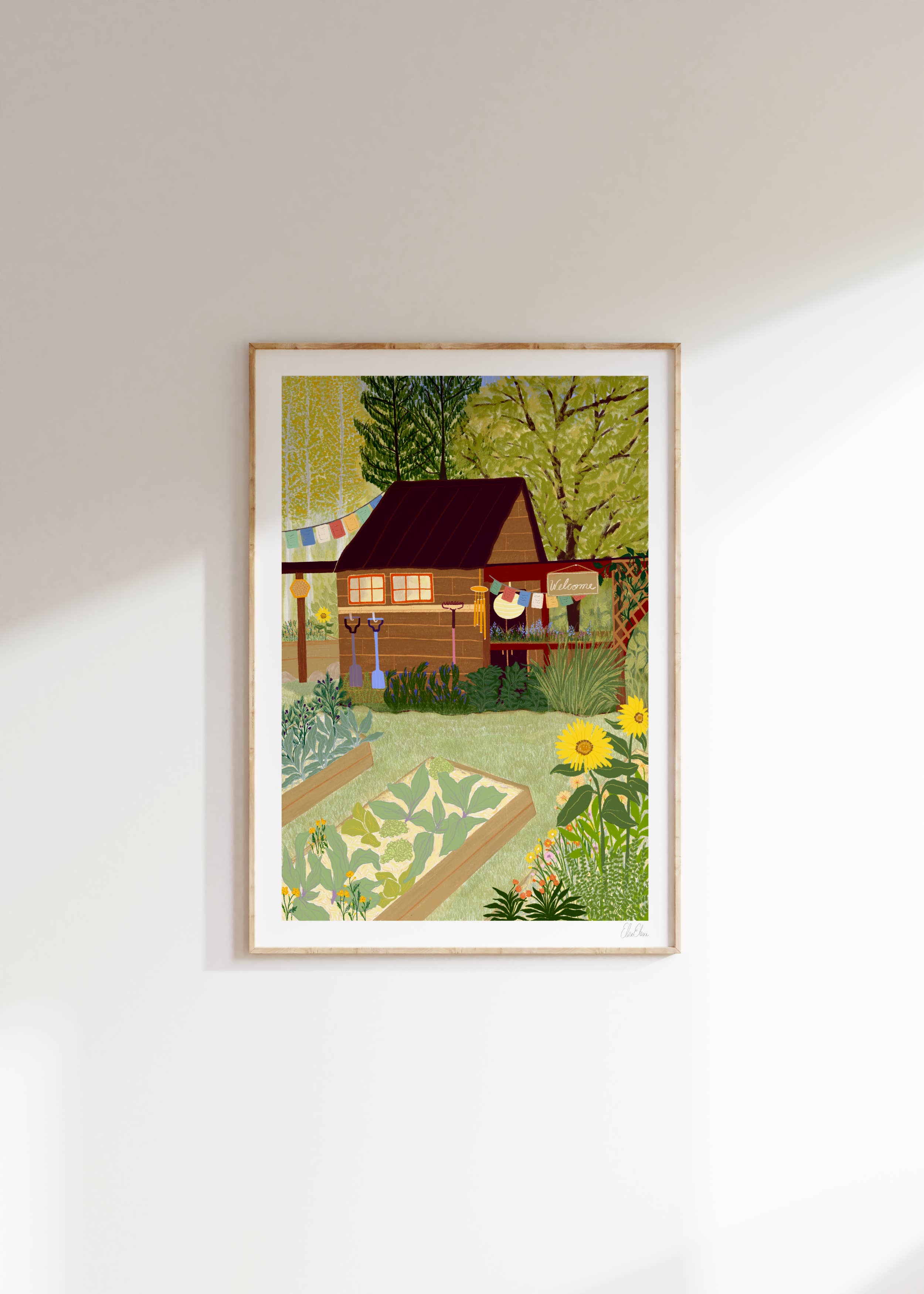 Veggie Garden Art Print | Gardener&
