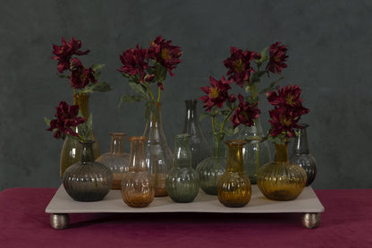 Fann Recycled Glass Vase - Yellow