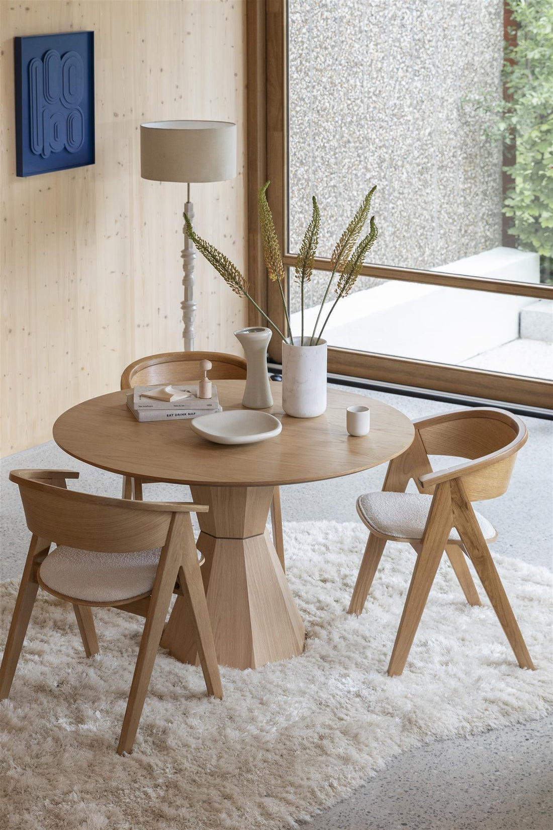 Lotus Round Wooden Dining Table