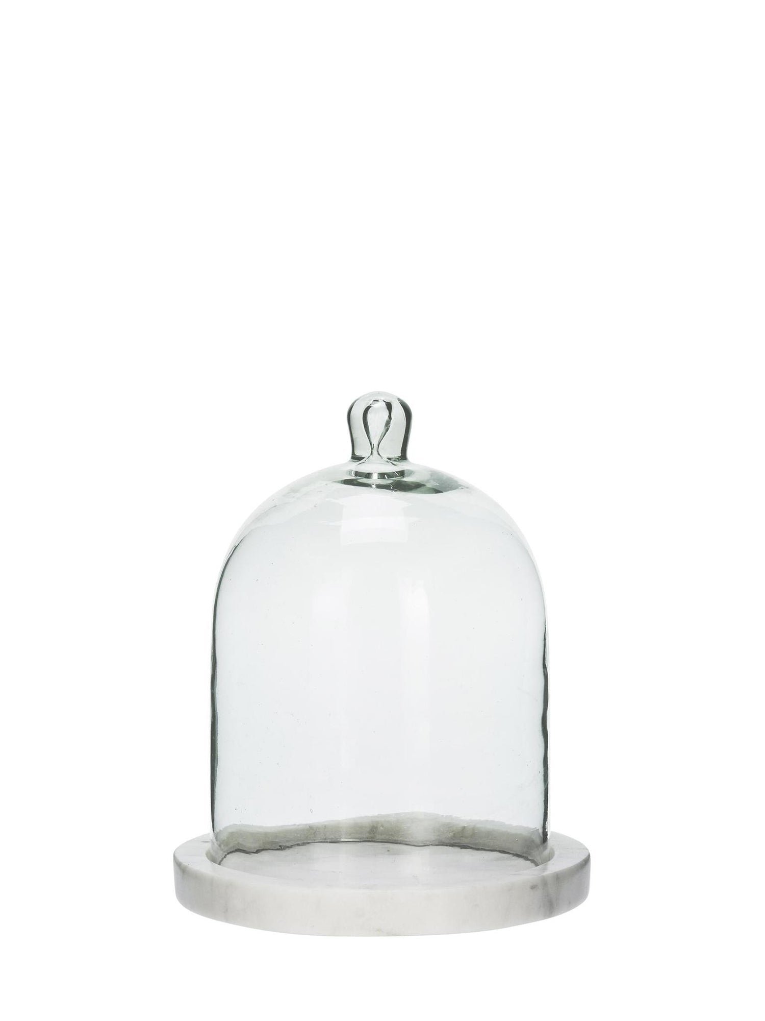 Glass Cake Stand With Marble Base