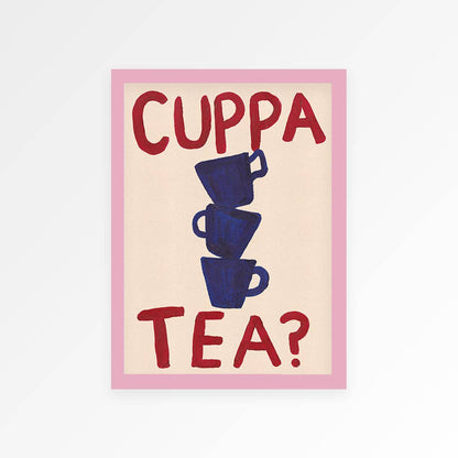 Cuppa Tea Hand Painted Print