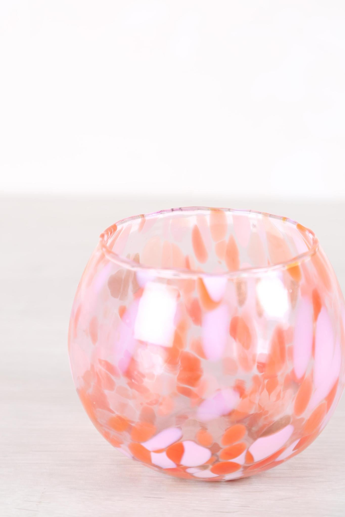 Halleye Round Stormlight Glass Pot - 3 Colours Available