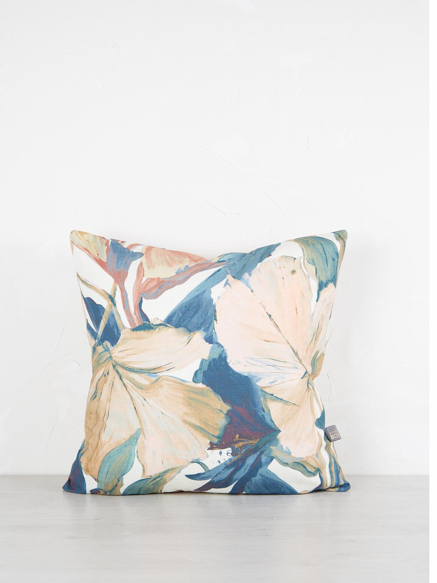 Maya Cushion - Rose, Navy