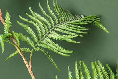 Faux Green Sword Plant - In Black Pot