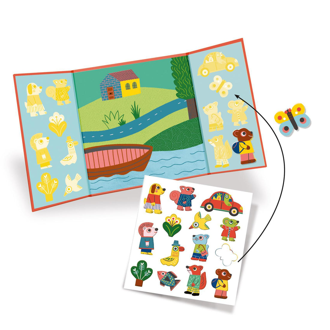 Create with stickers - animals