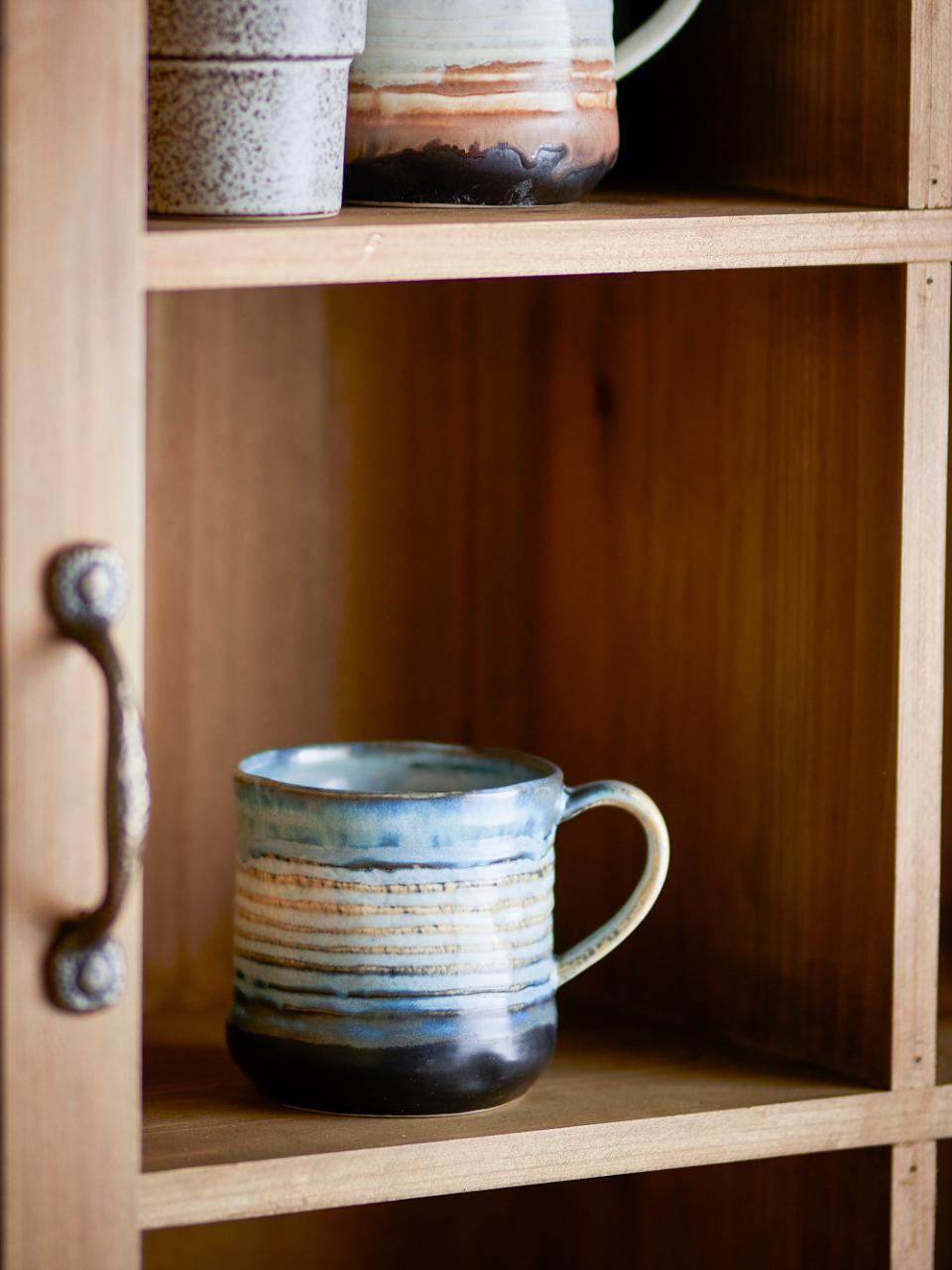 Deana Mug - Multi, Teal Hues - Set Of 4