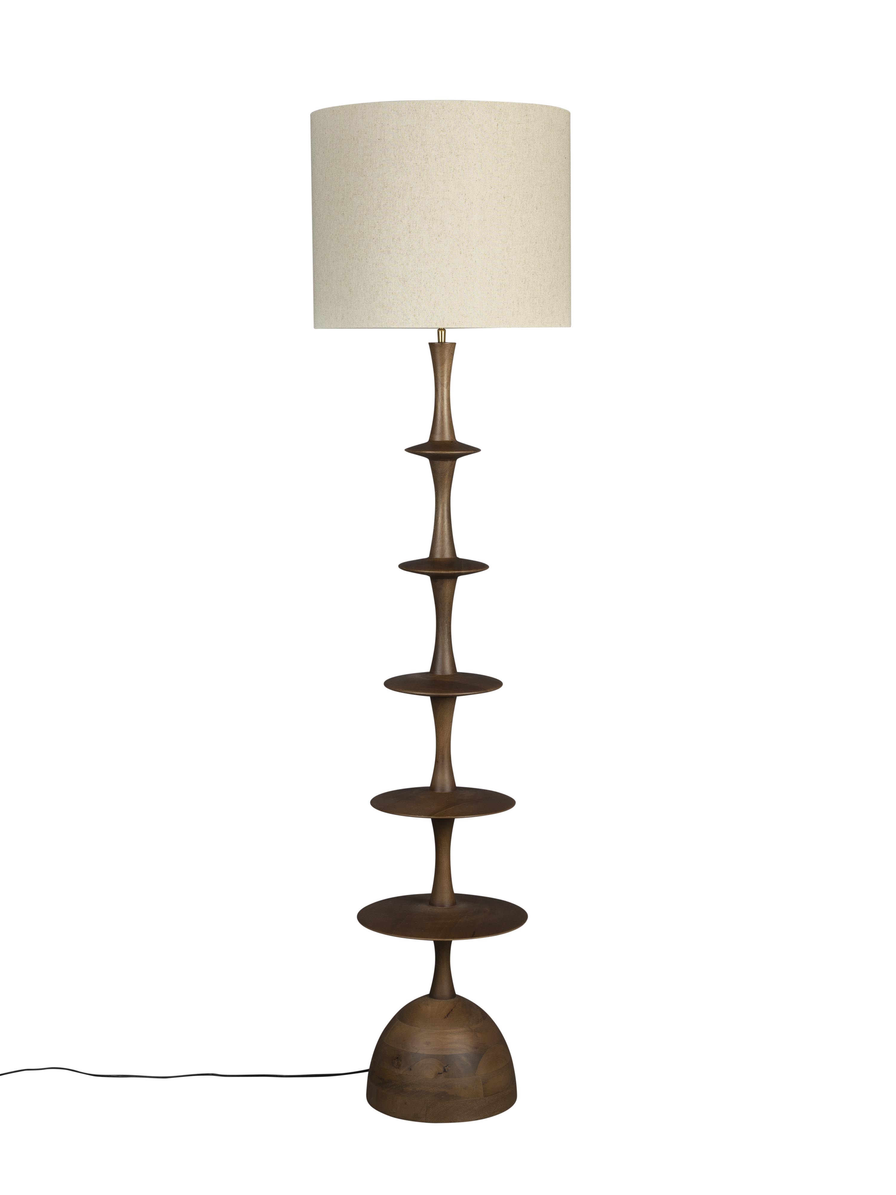 Cath Mango Wood Floor Lamp