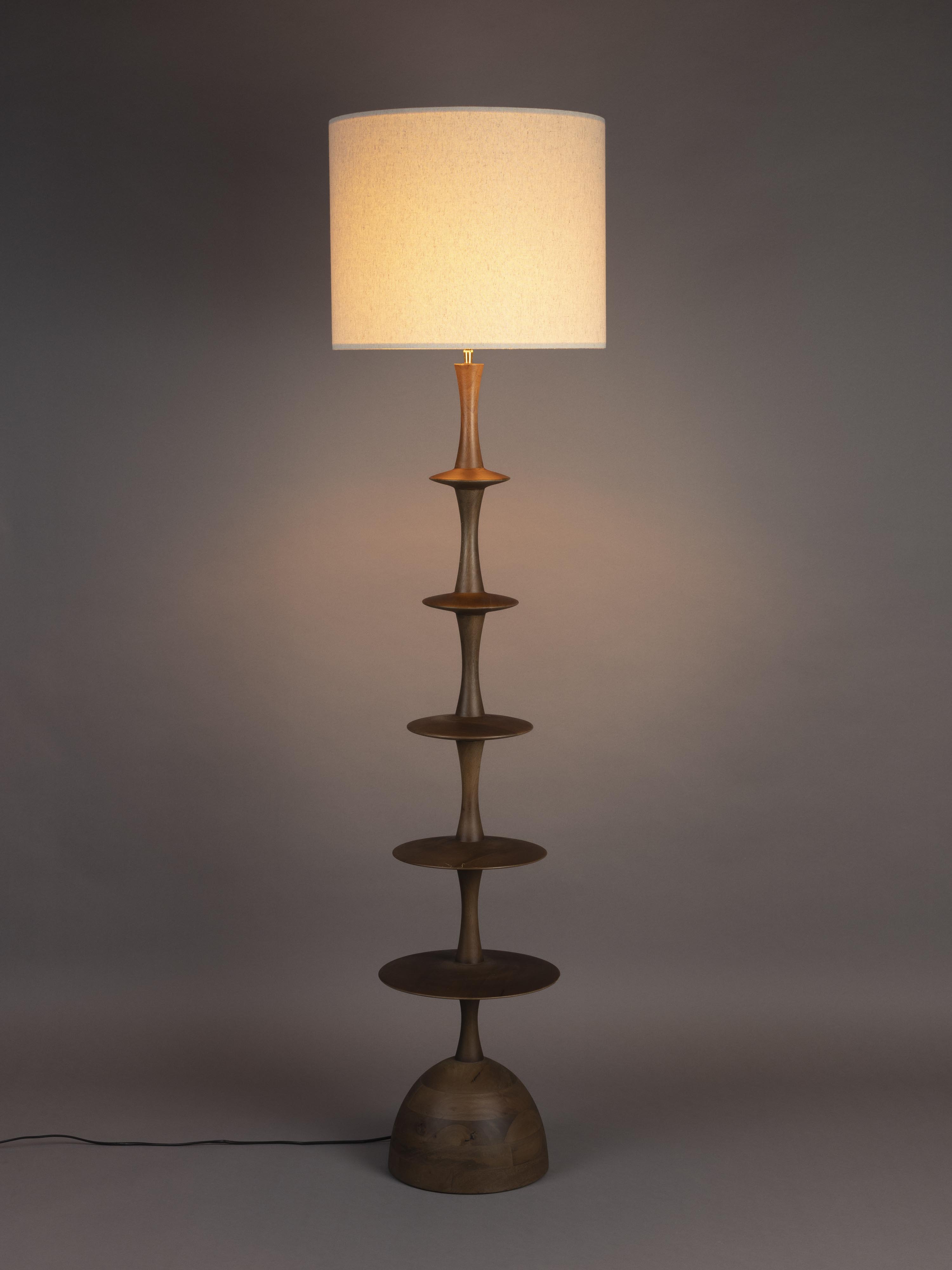 Cath Mango Wood Floor Lamp