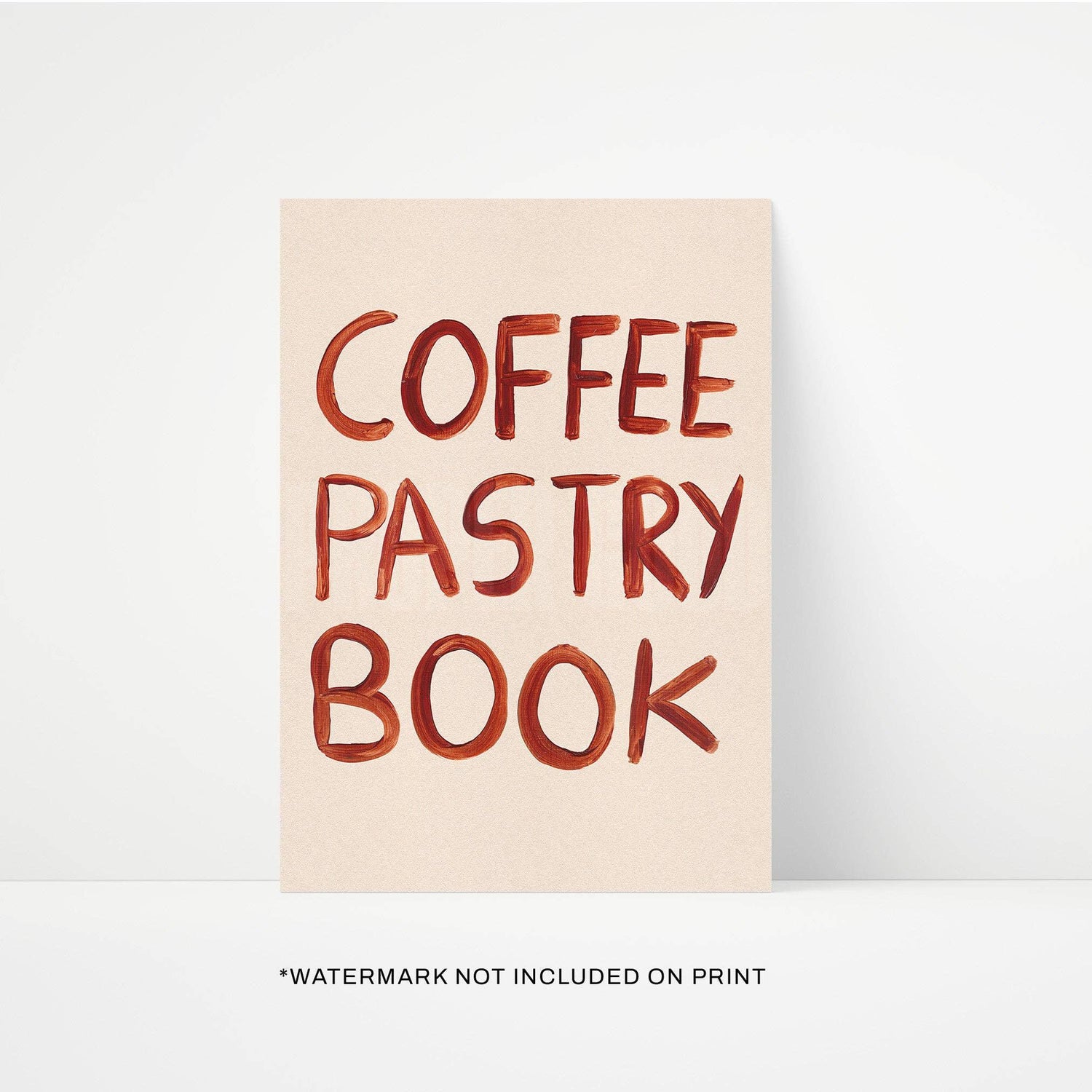 Coffee Pastry Book Print - 2 Sizes Available