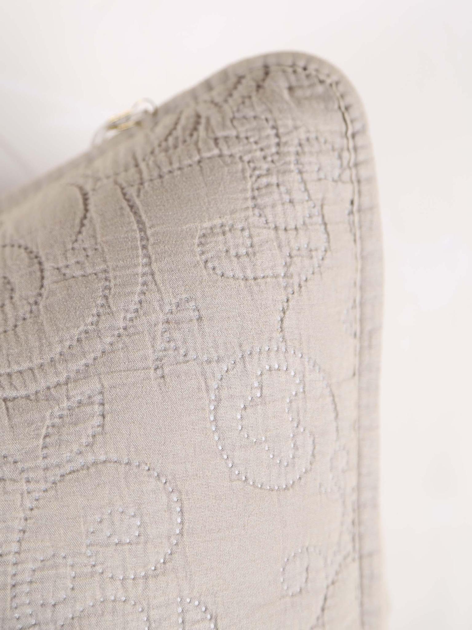 Isabelle cushion - Size Options Available - Eucalyptus Grey