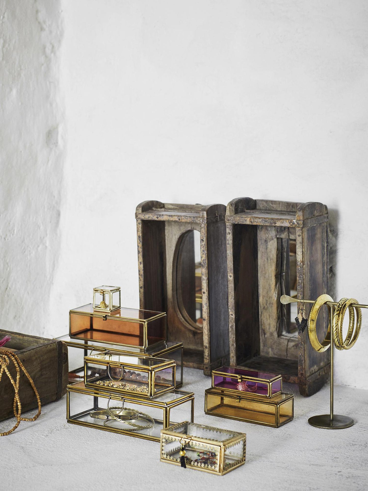 Hand Forged Brass Jewellery Stand - 2 Sizes Available