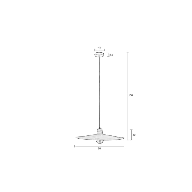 Balance Black Rattan Pendant Lamp - 3 Sizes