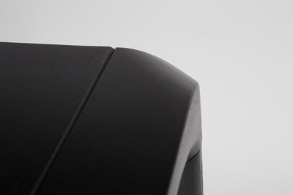 Storm Ash Wooden Dining Table - Black - 3 Sizes Available