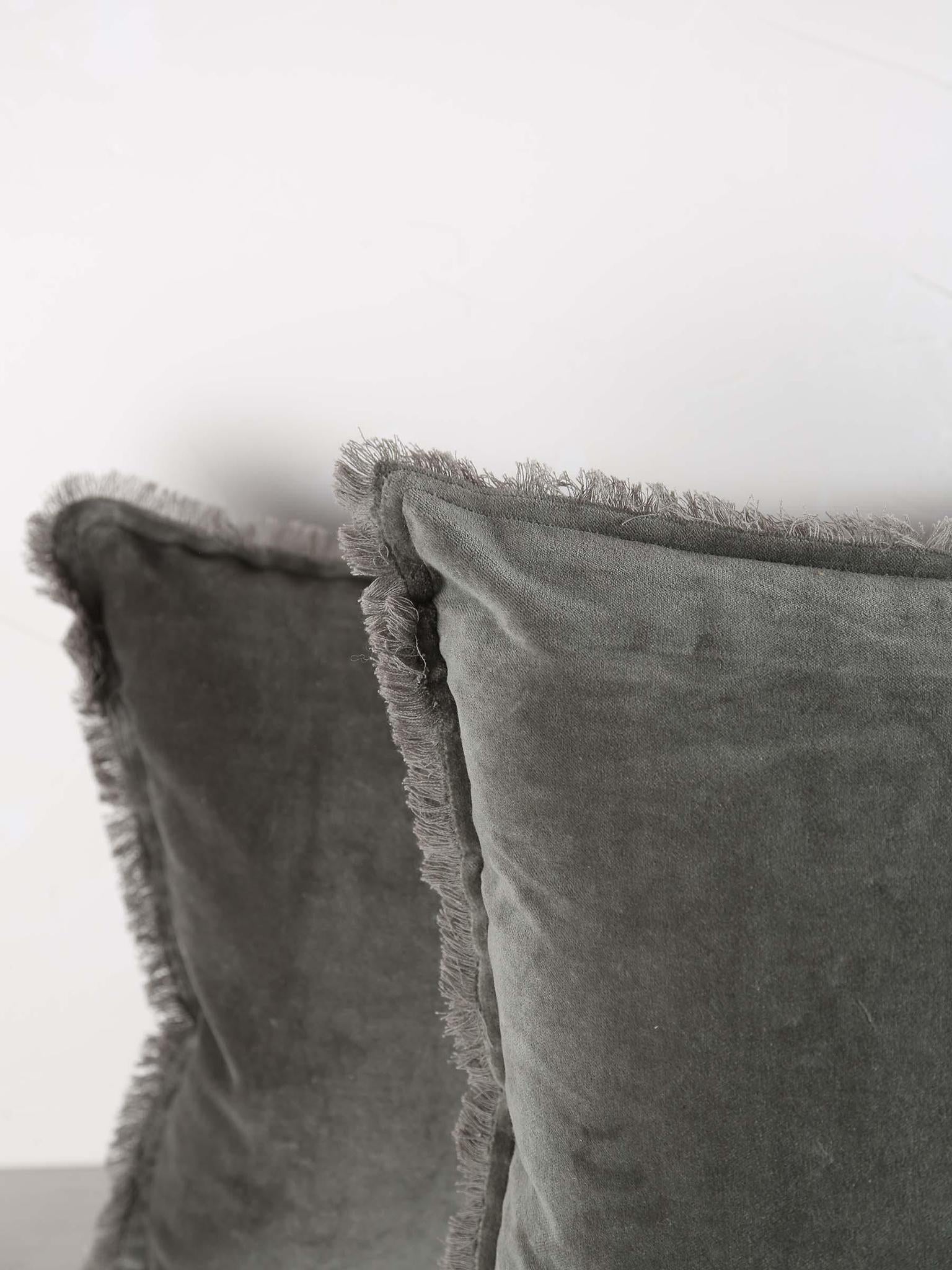 Fara Cushion - Thyme Green - 3 Sizes Available