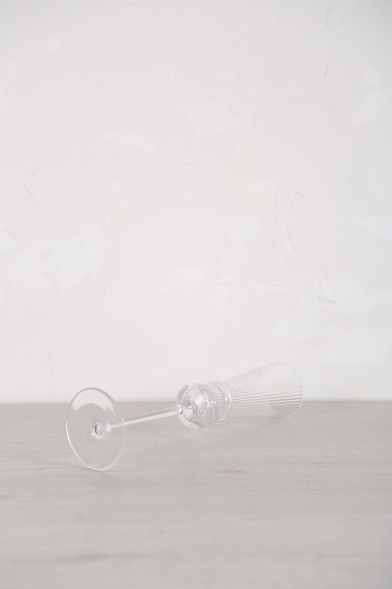 Fluted Champagne Glass - Clear