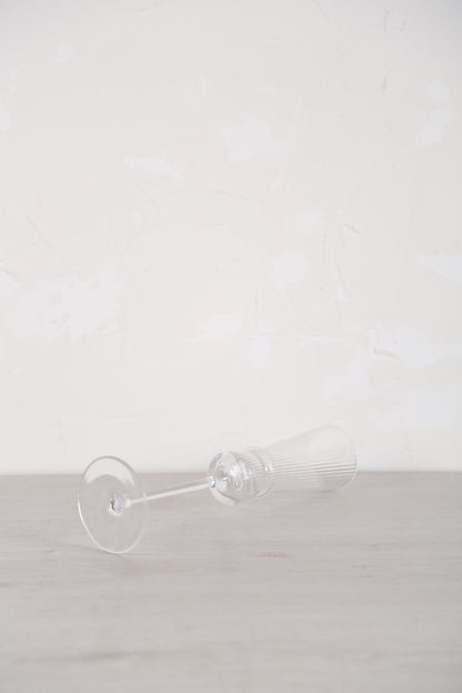 Fluted Champagne Glass - Clear