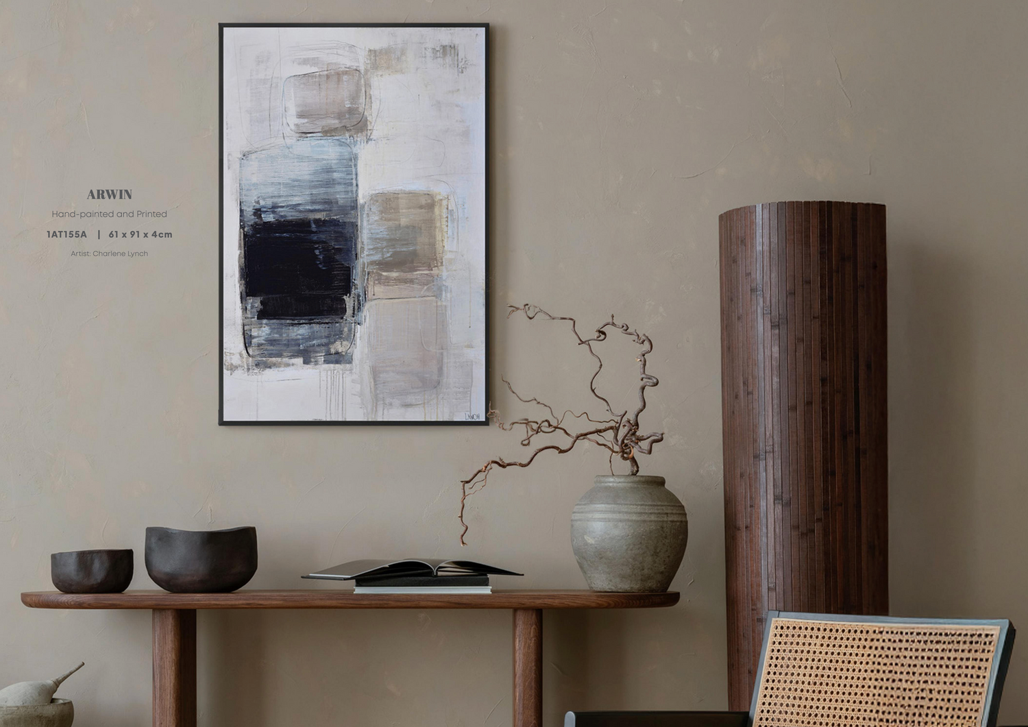 Arwin Blue Abstract Wall Art