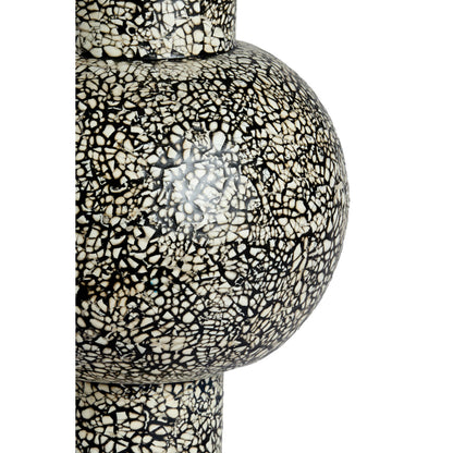 Girona Bamboo Speckled Vase - Tonal, Black - 30x45 cm