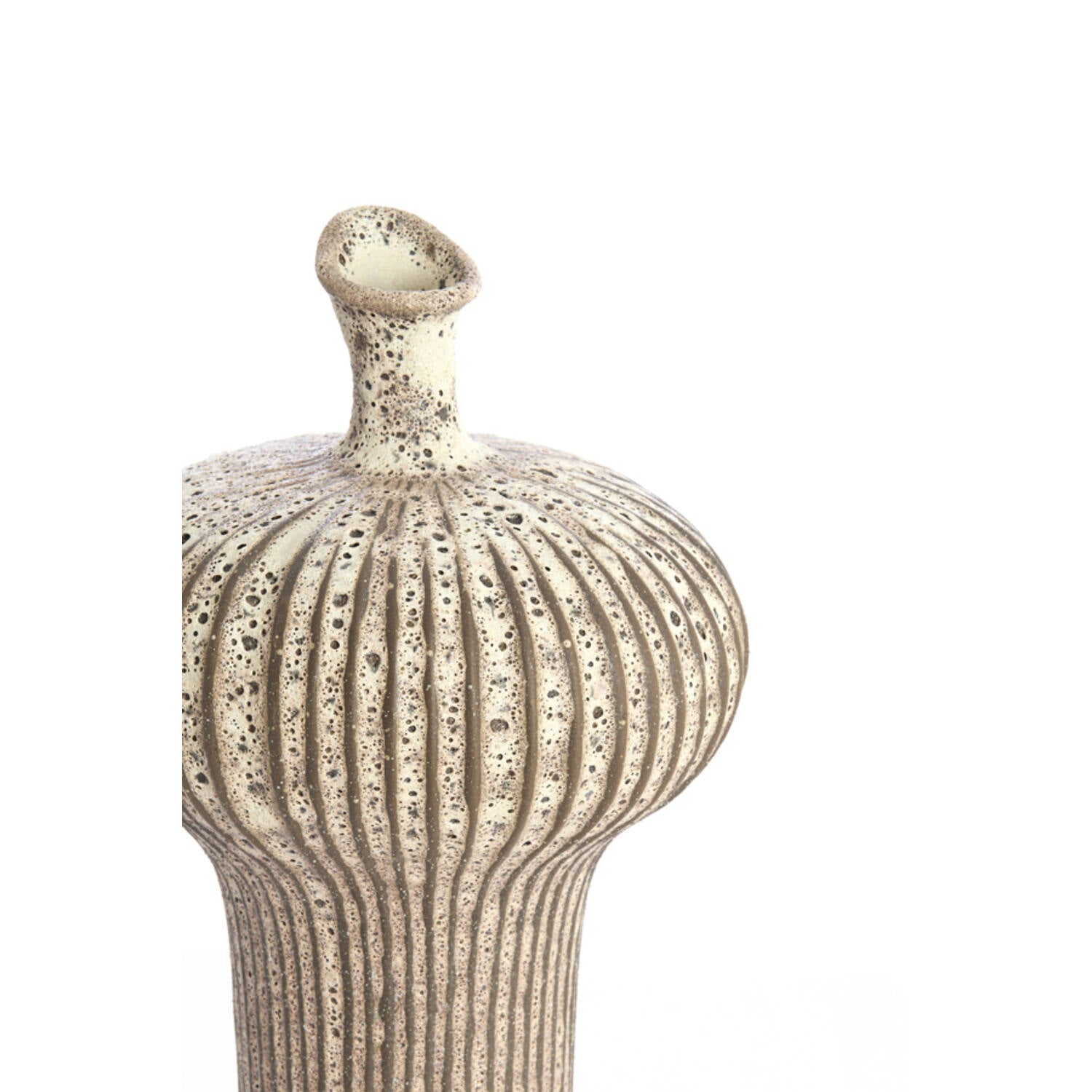 Nevano Tall Ceramic Matte Vase - Dark Brown - 2 Sizes Available