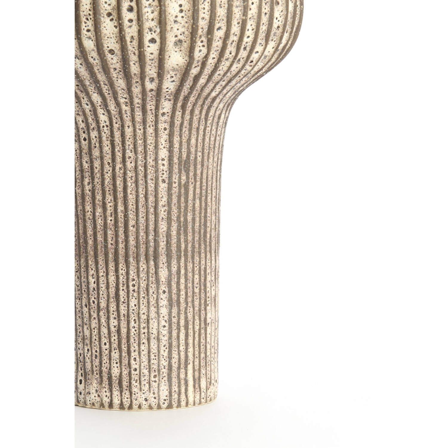 Nevano Tall Ceramic Matte Vase - Dark Brown - 2 Sizes Available