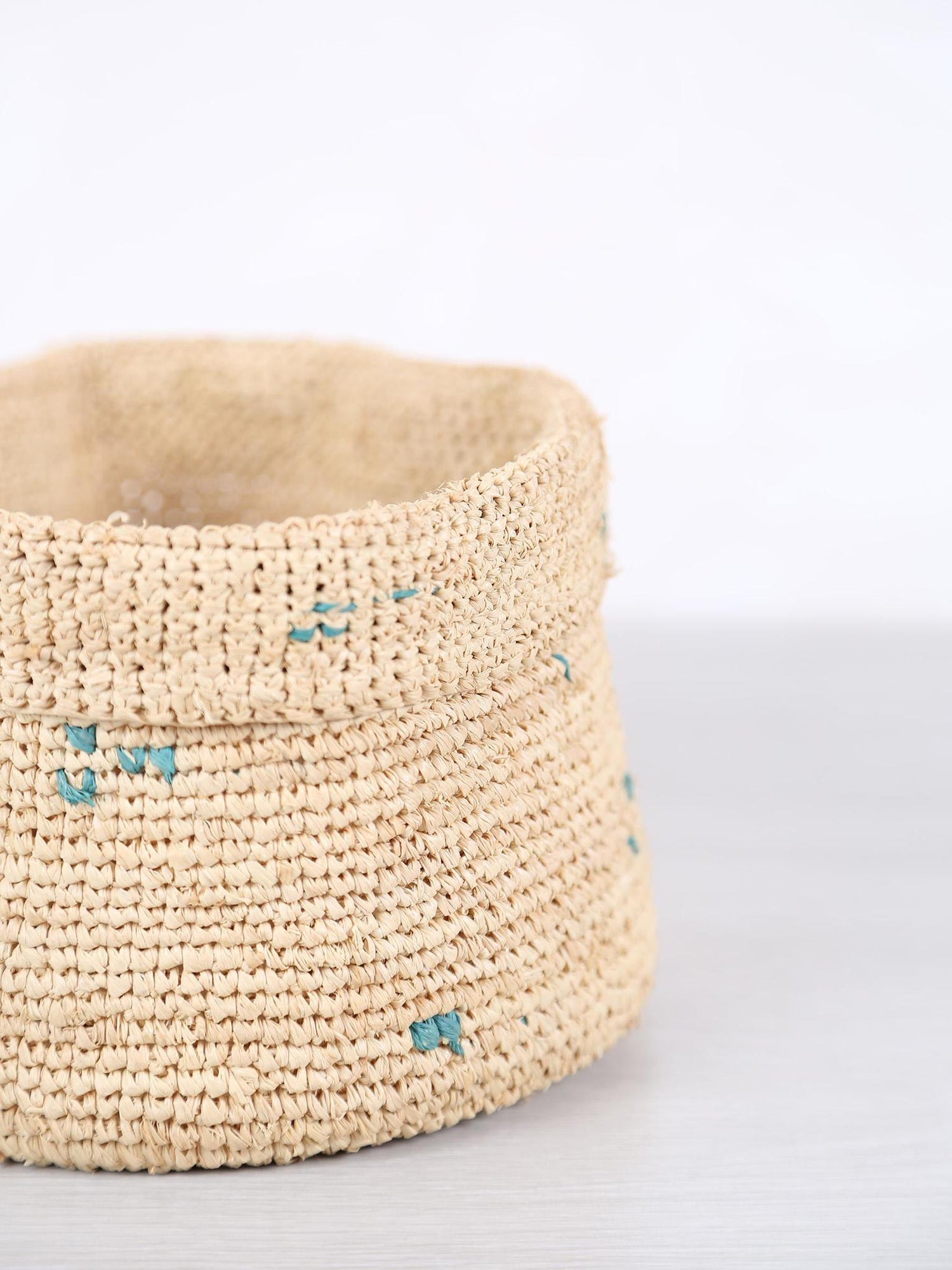 Large Handmade Raffia Basket - 5 patterns available