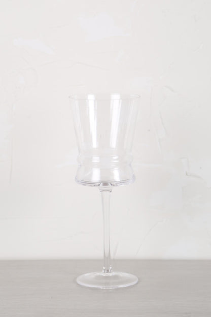 Fluted Wine Glass - Clear