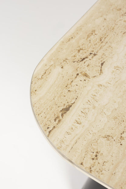 Baru Set of 2 Travertine Side Tables