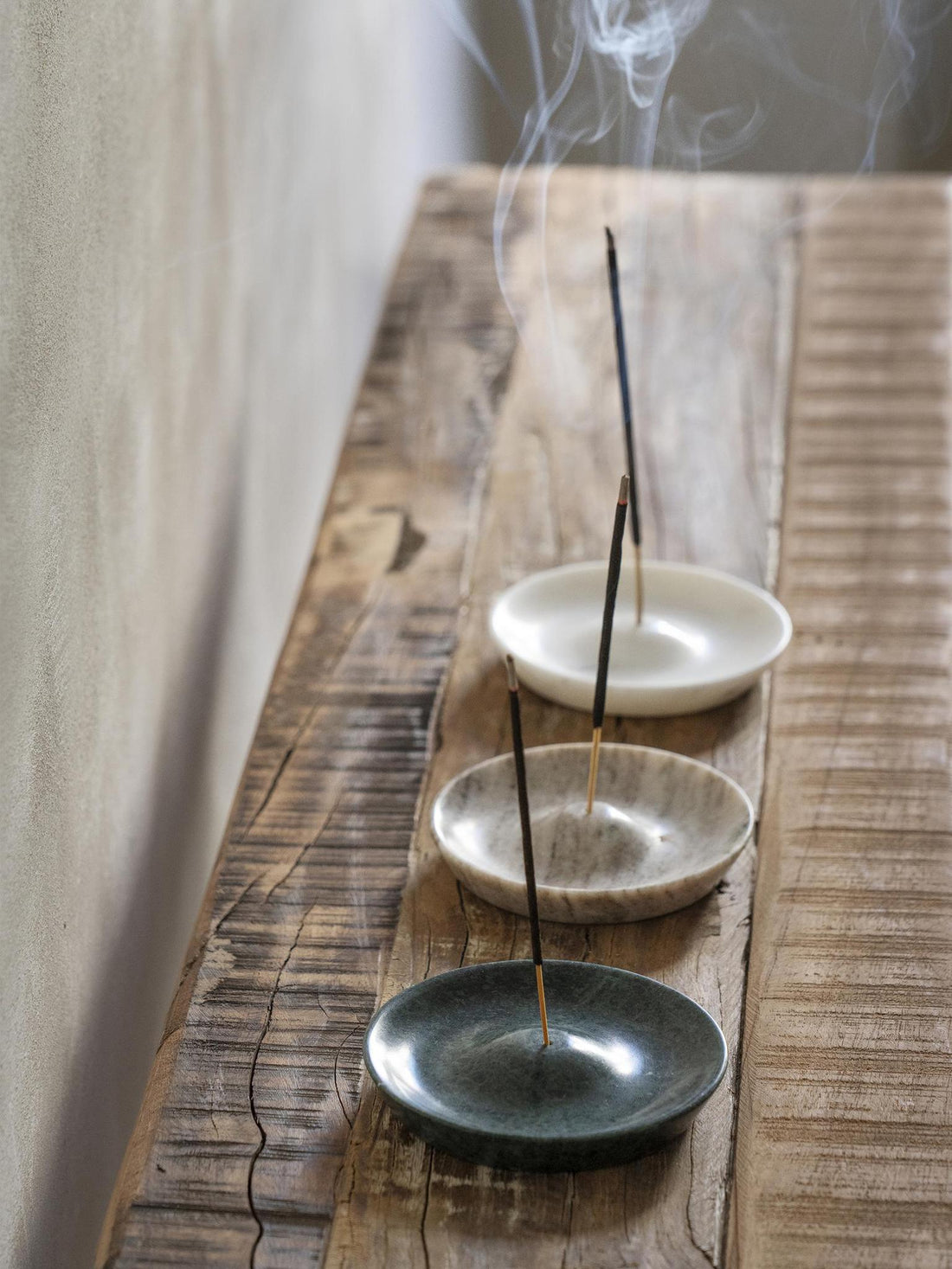 Rounded marble Incense Holder