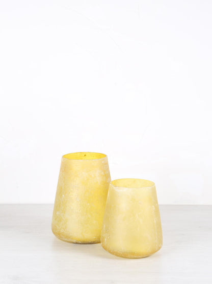 Ceirrah Glass Vase Stormlight  - Yellow - 2 Sizes Available