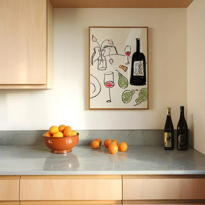Tulips and Wine at Tillingham Print