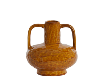 Ziro Ochre Yellow Ceramic Vase - 2 Sizes Avilable