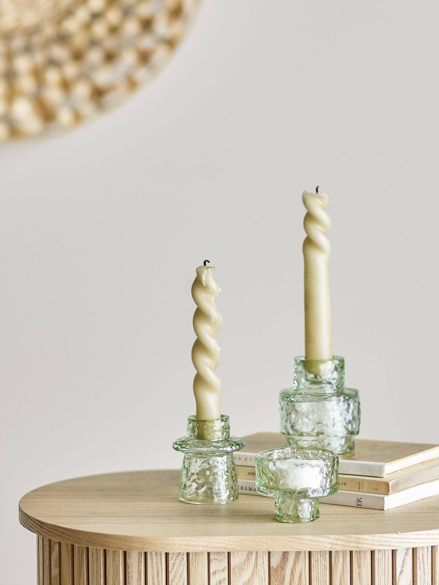 Delphia Candle Holder - Green - Set Of 3