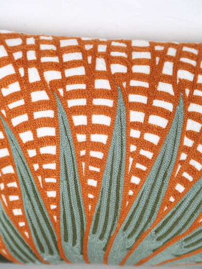 Embroidered Patterned Cushion - Ewan - 3 Colours Available - 30x50cm