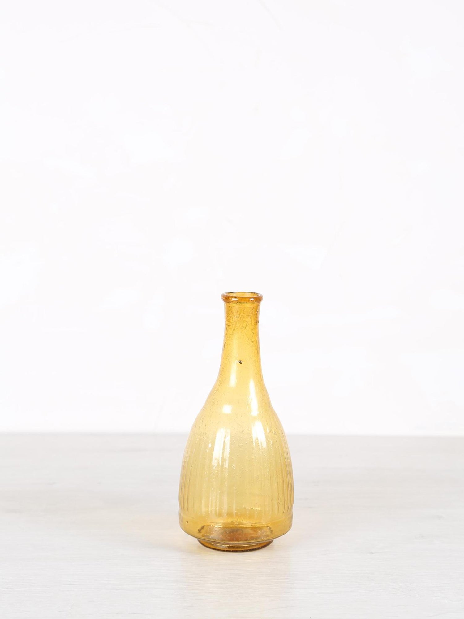 Fann Recycled Glass Vase - Yellow