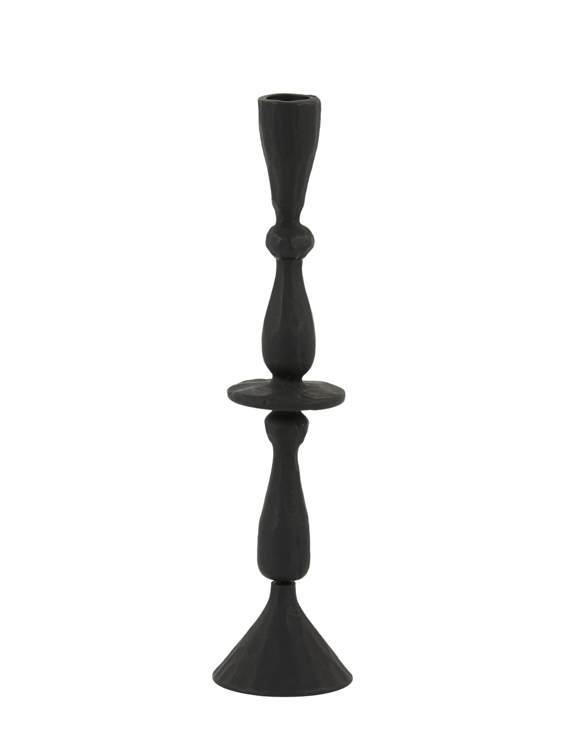 Matt Black Tall Candle Holder - 2 Sizes Available