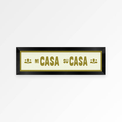 Mi Casa Su Casa Panoramic Framed Print