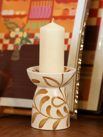 Hand Painted Candle Holder