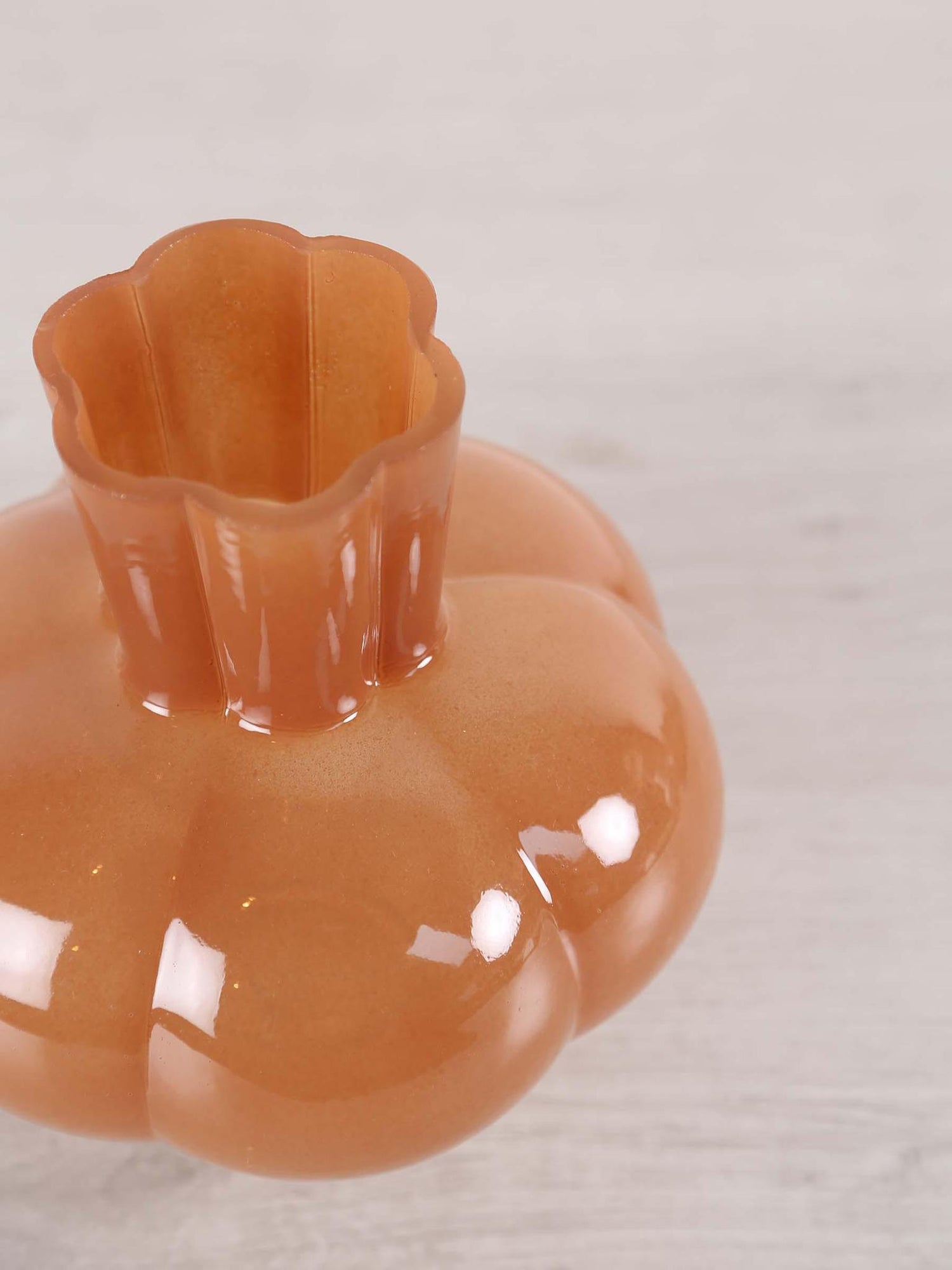 Kortosi Brown Glass Vase