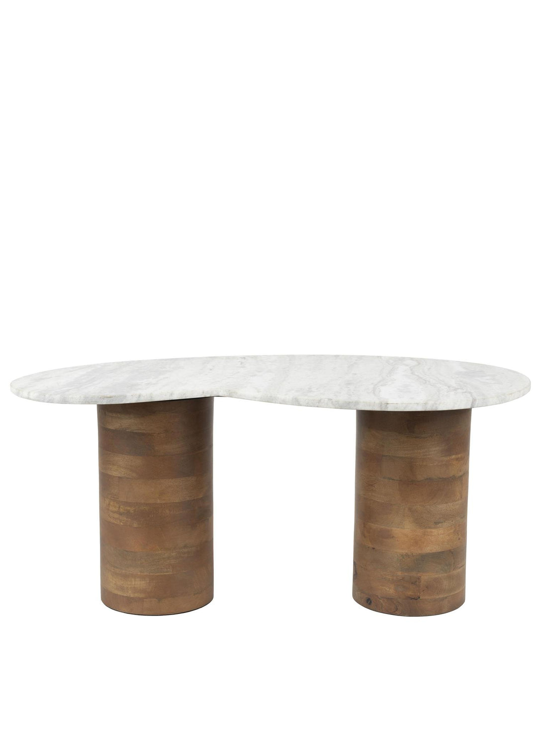 Peli Marble &amp; Mango Wood Coffee Table